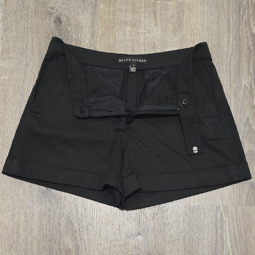 Classic Ralph Lauren Black Label Cotton Tailored Dress Shorts - Picture 9 of 16